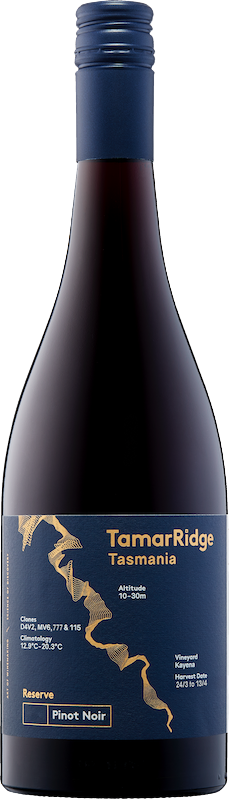 Tamar Ridge Reserve Pinot Noir 2024 bottle — Tasmania